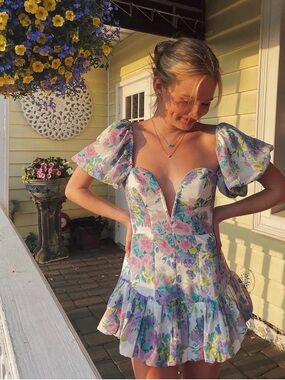 for love and lemons meringue mini dress "Meringue" Mini Dress  Post Meridiem